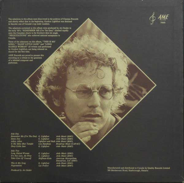 Gordon Lightfoot – Early Lightfoot