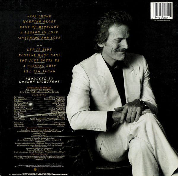 Gordon Lightfoot – East Of Midnight - 1986 Original - Vinyl Pursuit Inc