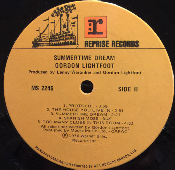 Gordon Lightfoot – Summertime Dream