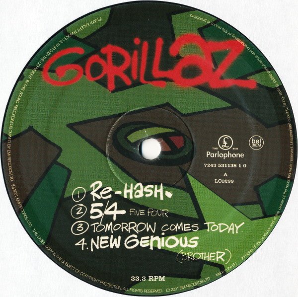 Gorillaz – Gorillaz - 2001 Original in Shrinkwrap! - Vinyl Pursuit Inc