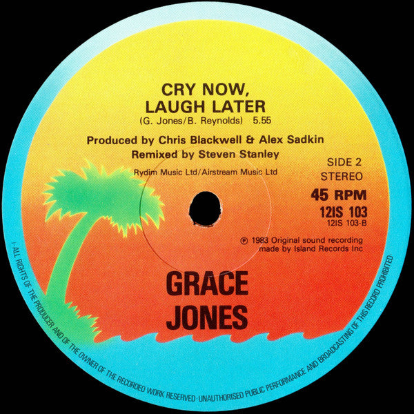 Grace Jones – My Jamaican Guy / J.A. Guys (Dub) UK Pressing