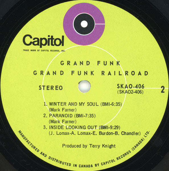 Grand Funk Railroad – Grand Funk -  1969 Original