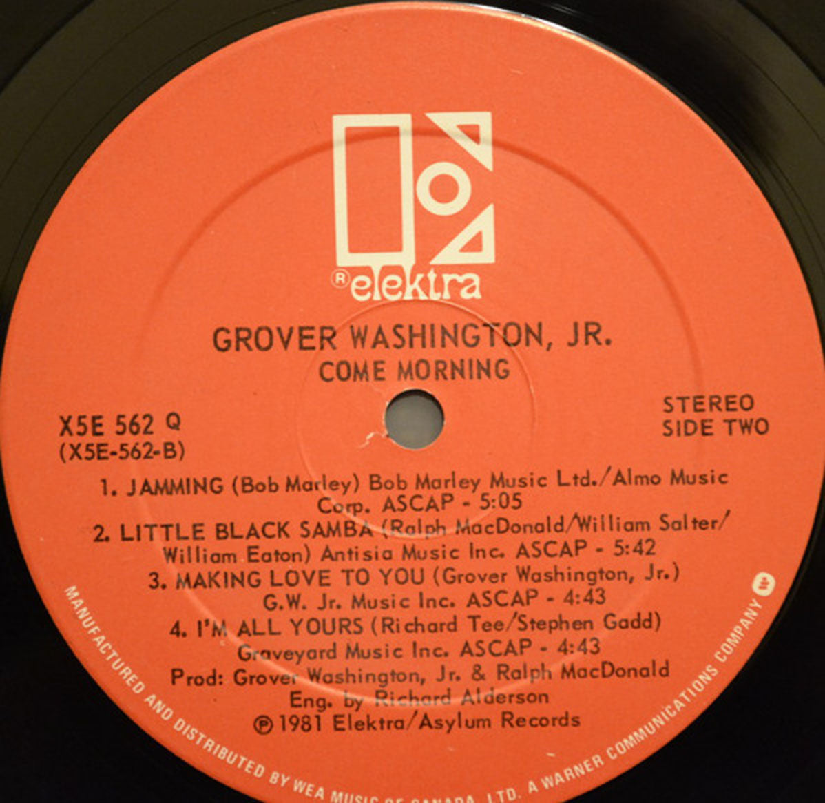 Grover Washington Jr  – Come Morning - 1981