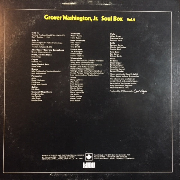 Grover Washington, Jr. – Soul Box Vol. 2