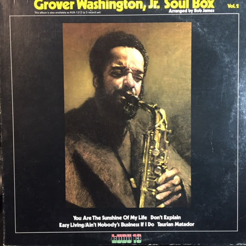 直筆サイン入り Grover Washington, Jr. Grover Washington, Jr. – Soul Box Vol. 2 – Vinyl Pursuit Inc