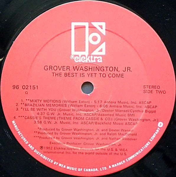 Grover Washington, Jr. – The Best Is Yet To Come