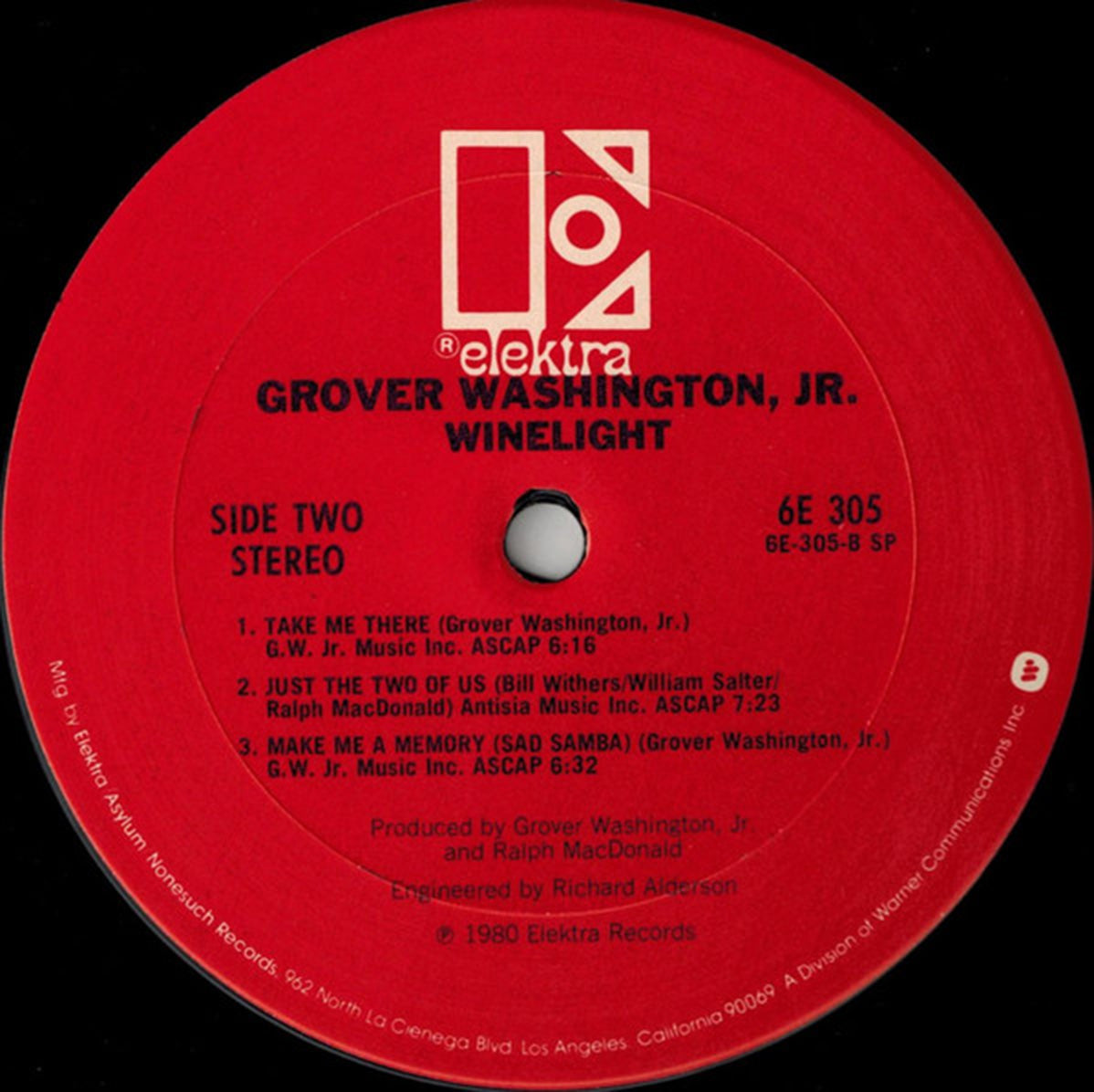 Grover Washington, Jr – Winelight - 1980 Pressing – Vinyl Pursuit Inc