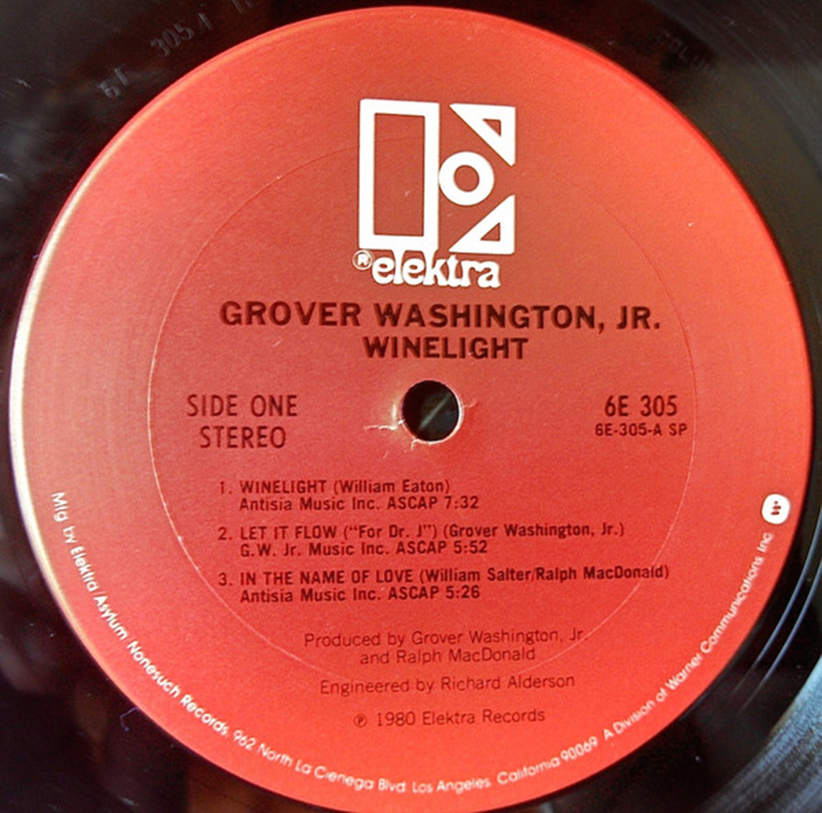 Grover Washington, Jr – Winelight - 1980 Pressing