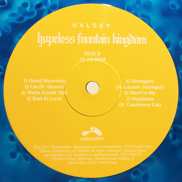 Halsey – Hopeless Fountain Kingdom - Teal with Splatter Vinyl!