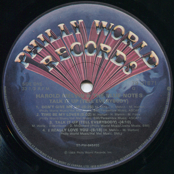 Harold Melvin And The Blue Notes – Talk It Up (Tell Everybody)