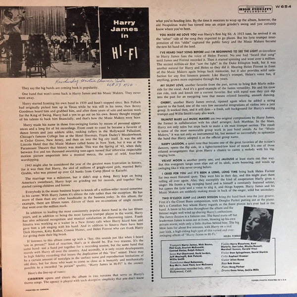 Harry James – Harry James In Hi-fi VinylPursuit.com