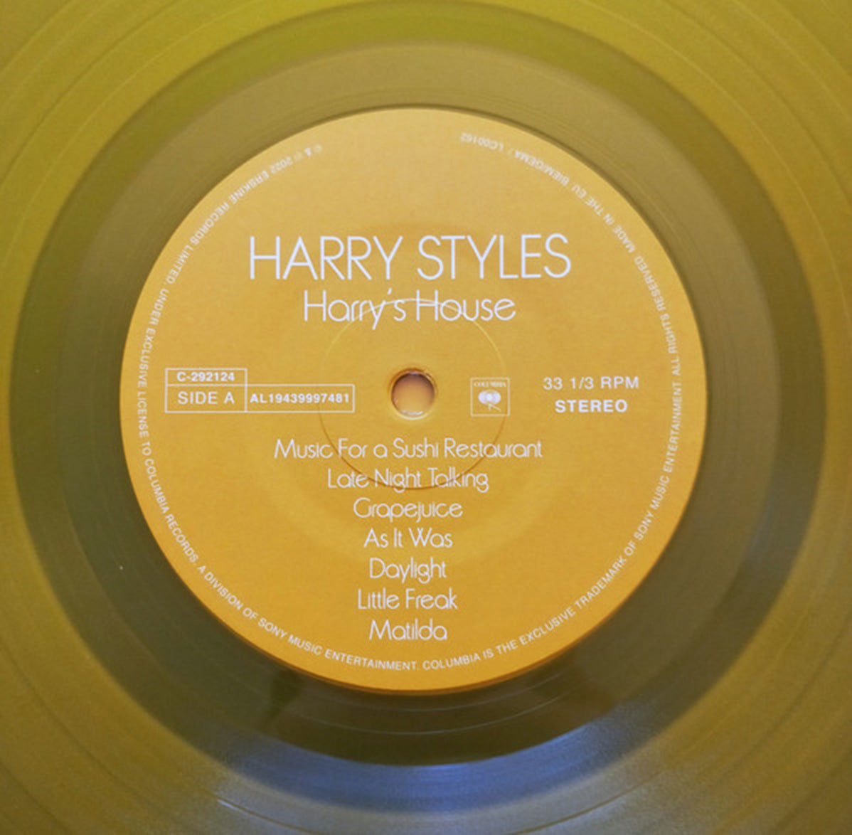 begrænse Gøre en indsats kvalitet Harry Styles – Harry's House Europe Pressing - Sealed Yellow VInyl – Vinyl  Pursuit Inc