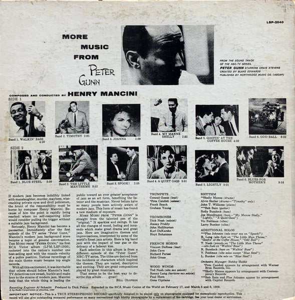 Henry Mancini – More Music From Peter Gunn