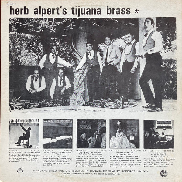 Herb Alpert's Tijuana Brass – South Of The Border - 1964