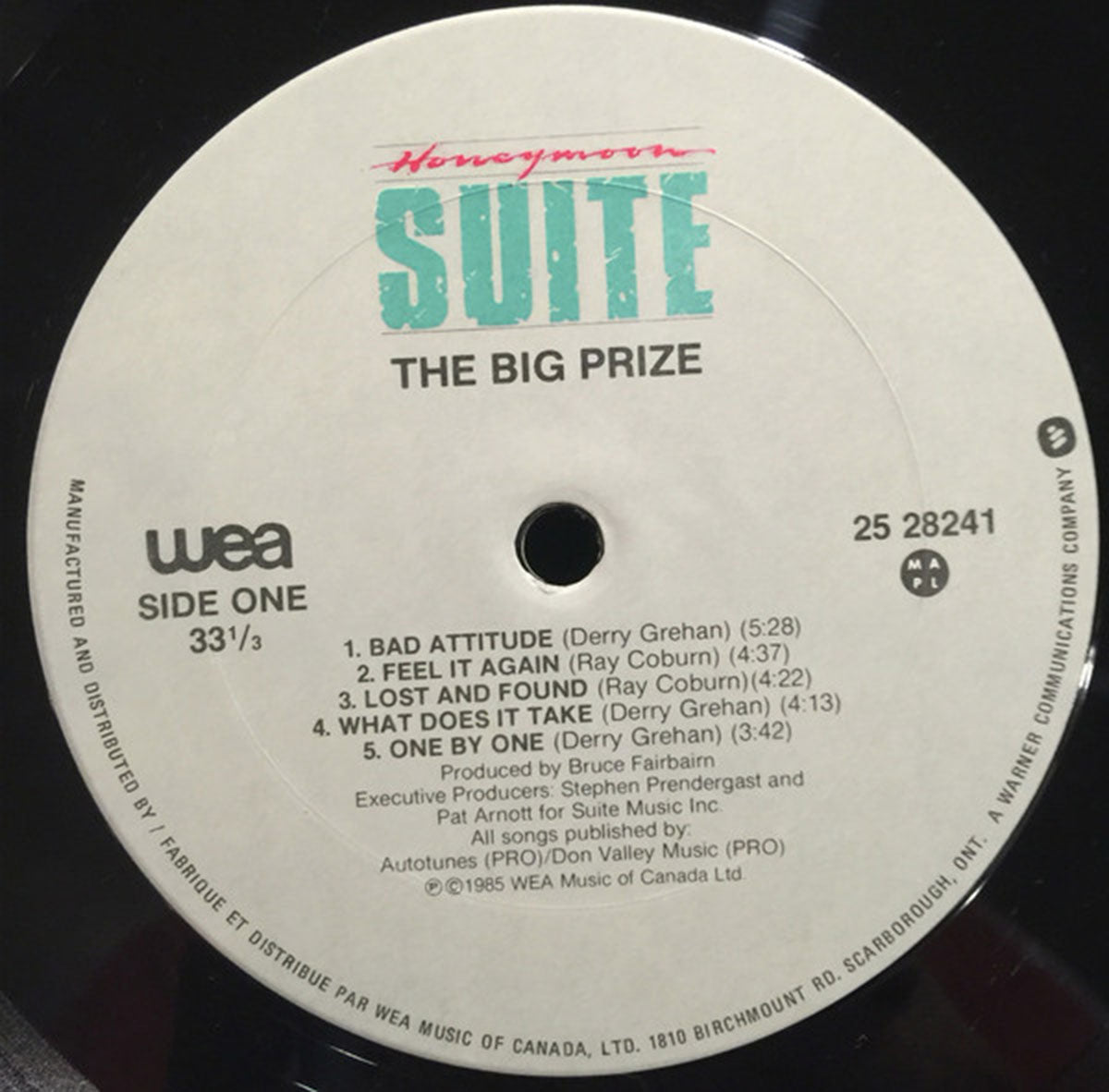 Honeymoon Suite – The Big Prize - 1985