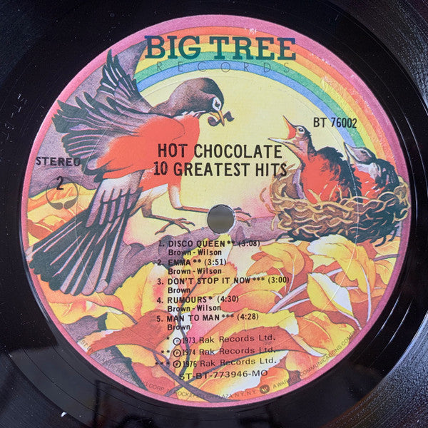 Hot Chocolate – 10 Greatest Hits - US 1977 Original