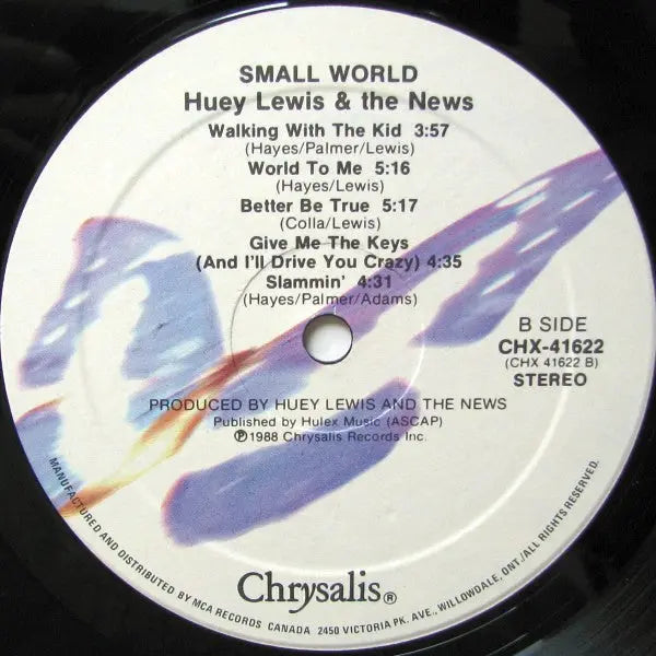 Huey Lewis & The News – Small World VinylPursuit.com