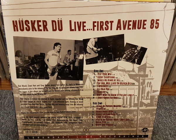 Hüsker Dü – Live... First Avenue 85 - White Vinyl, Sealed!