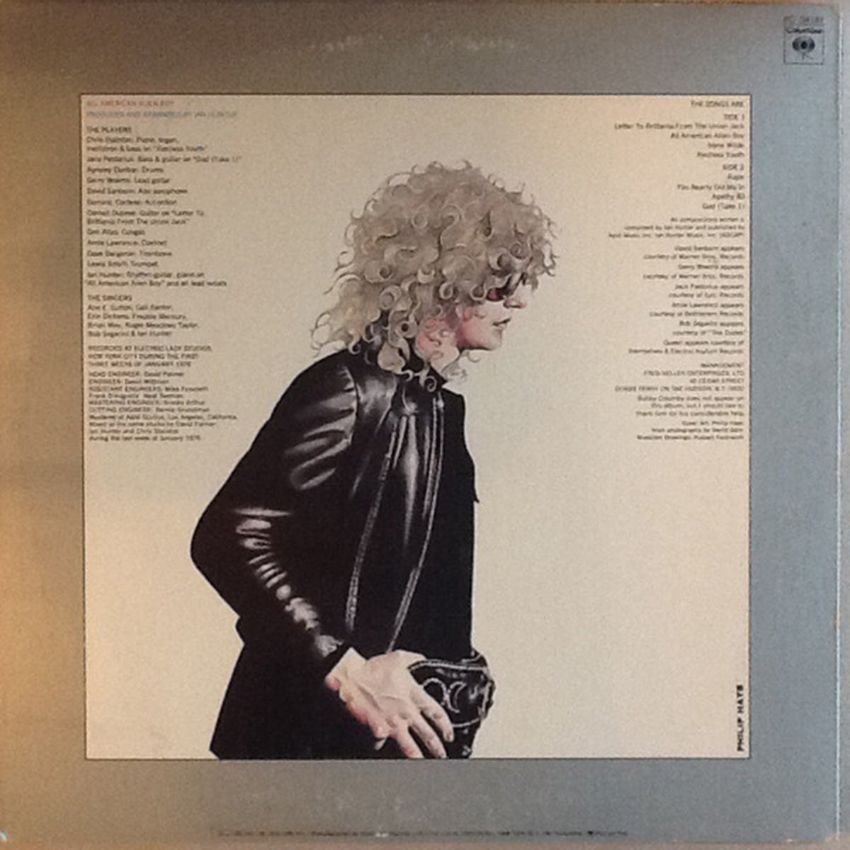 Ian Hunter – All American Alien Boy - 1976 US Pressing