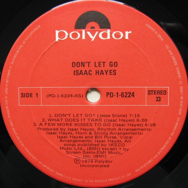 Isaac Hayes Dont Let Go Vinyl Pursuit Inc 