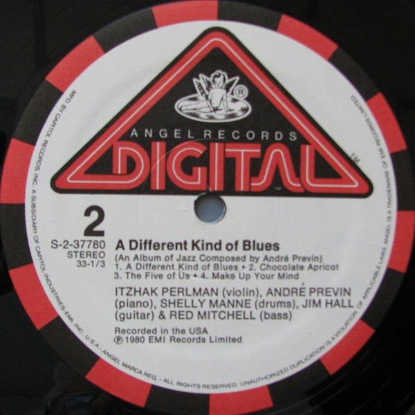 A Different Kind Of Blues - Itzhak Perlman, André Previn, Shelly Manne, Jim Hall, Red Mitchell – 1980 US Original