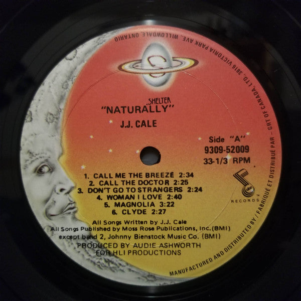 J.J. Cale – Naturally - 1977 Pressing