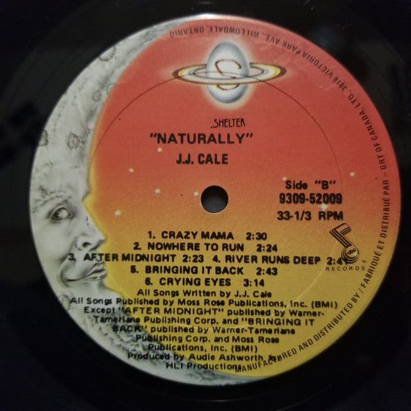 J.J. Cale – Naturally - 1977 Pressing