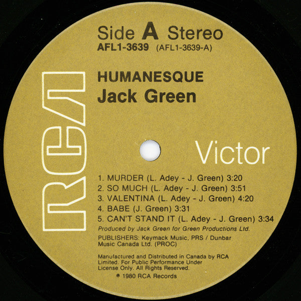Jack Green – Humanesque
