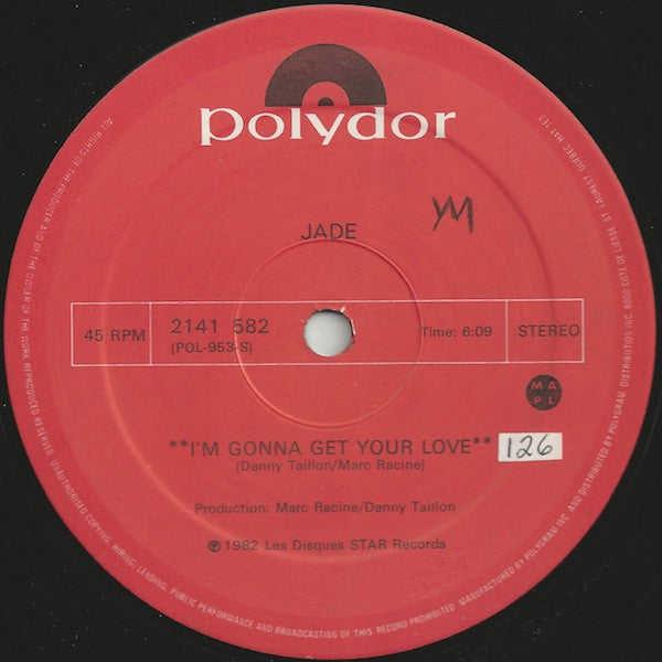 Jade – I'm Gonna Get Your Love - 1982 Original, Bargain!