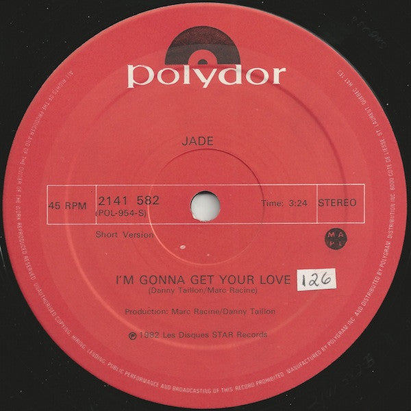 Jade – I'm Gonna Get Your Love - 1982 Original, Bargain!