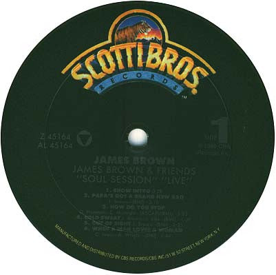 James Brown - Soul Session Live - 1987 US Original