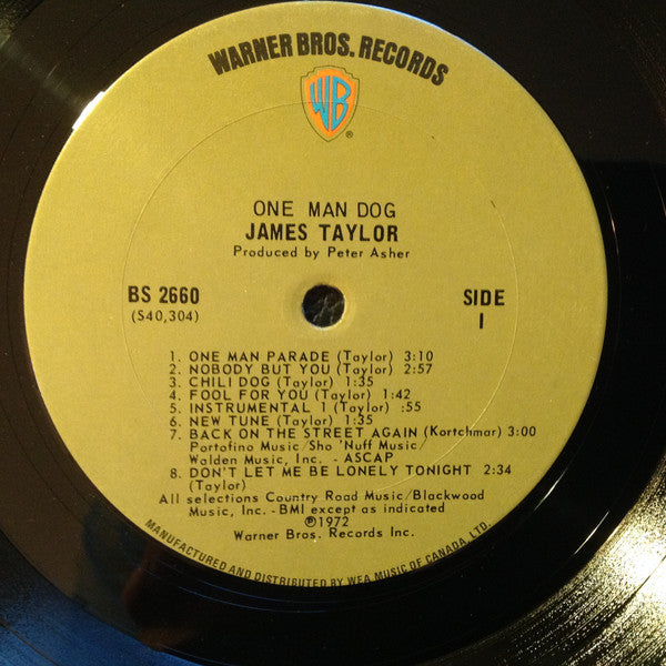 James Taylor – One Man Dog - 1972 Pressing VinylPursuit.com
