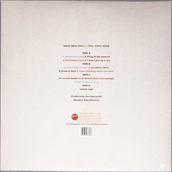 Jason Mraz – Love Is A Four Letter Word US Pressing