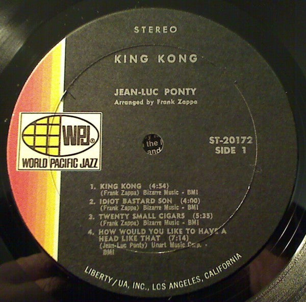 Jean-Luc Ponty – King Kong, The Music Of Frank Zappa -  1970 US Original Pressing