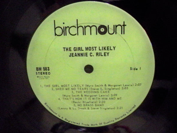 Jeannie C. Riley – The Girl Most Likely - 1971 Original