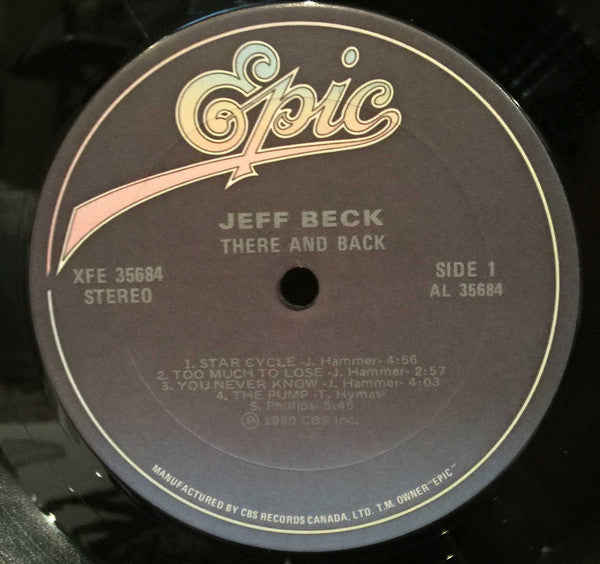 Jeff Beck – There And Back - 1980 Pressing