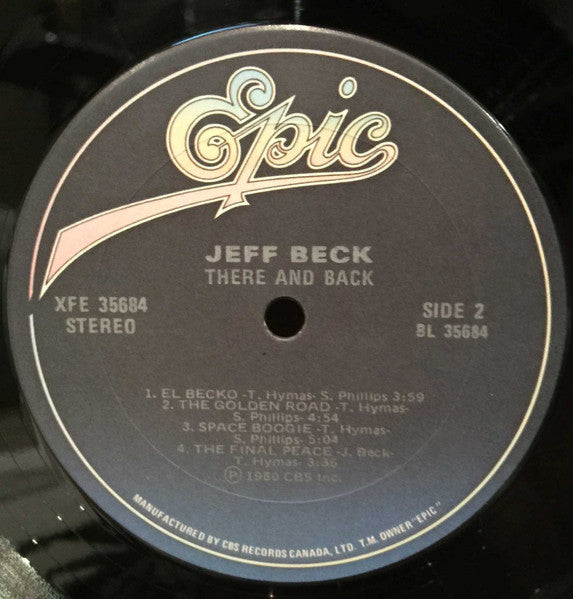 Jeff Beck – There And Back - 1980 Pressing