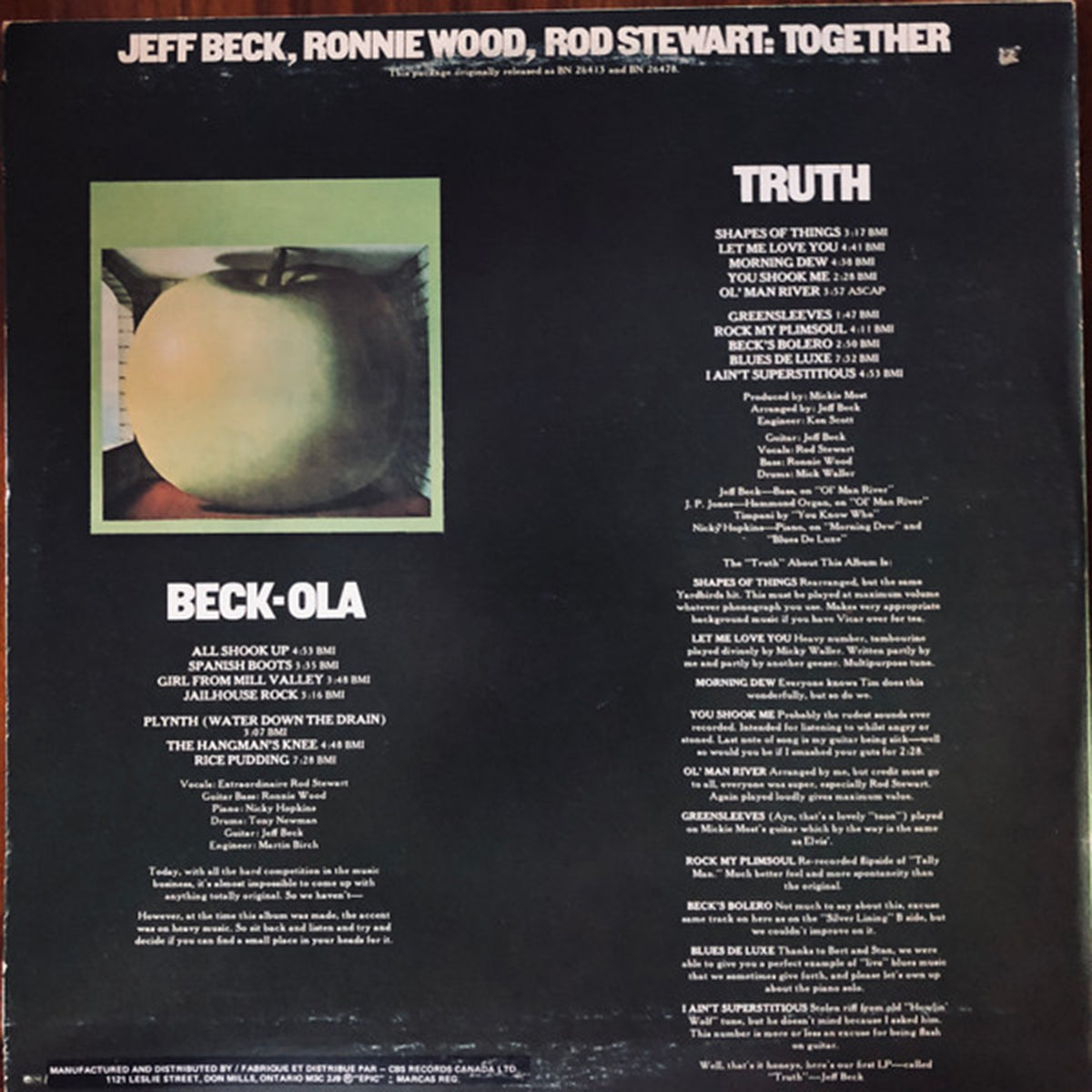 Jeff Beck – Truth / Beck-ola