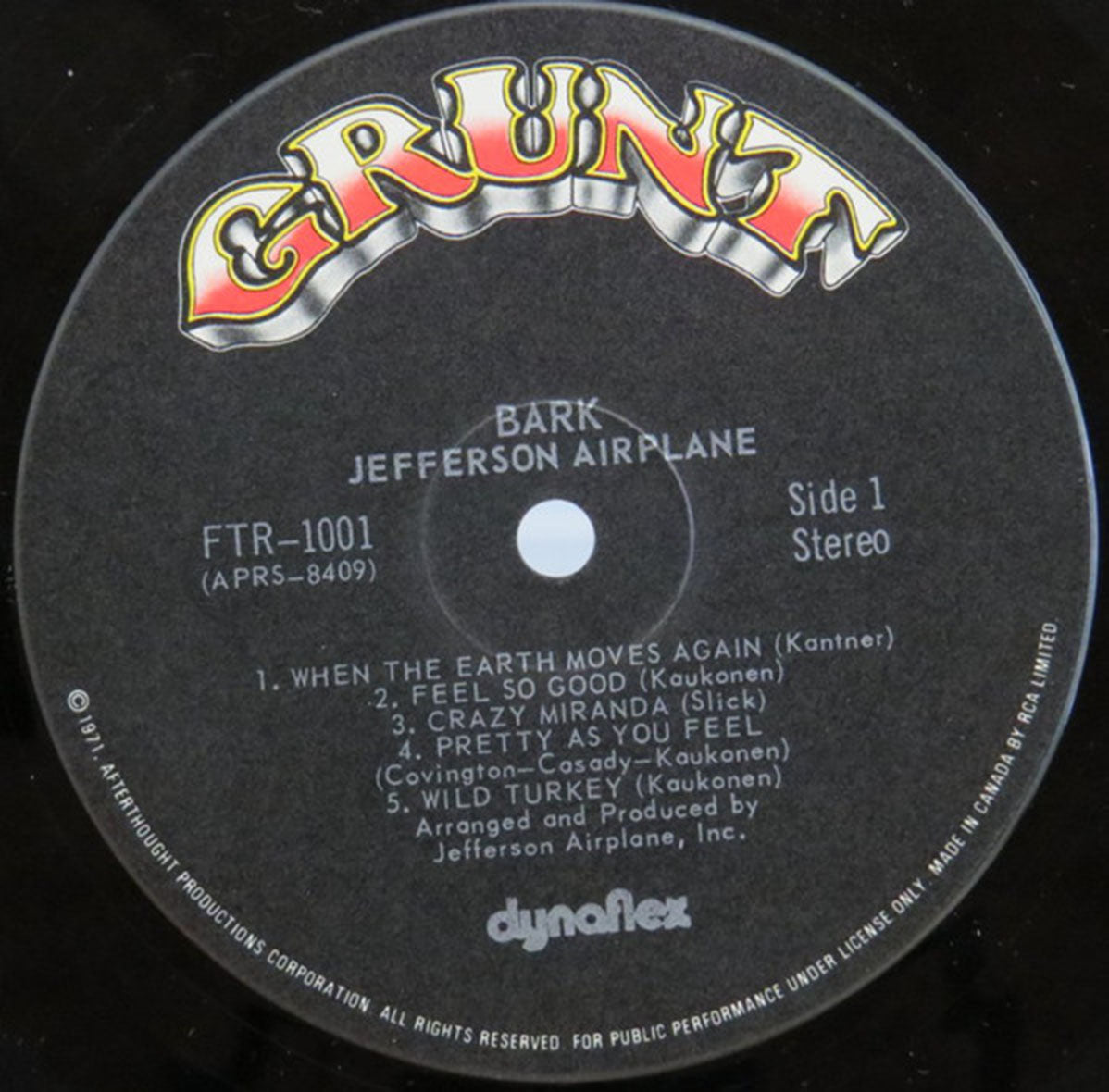 Jefferson Airplane – Bark - 1971 Original!