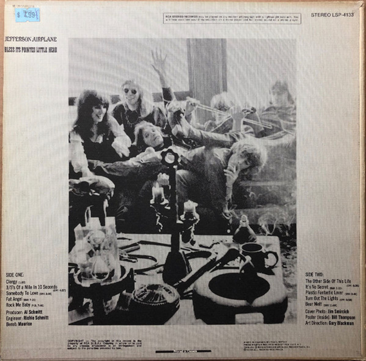 Jefferson Airplane – Bless Its Pointed Little Head - 1969 Original! VinylPursuit.com