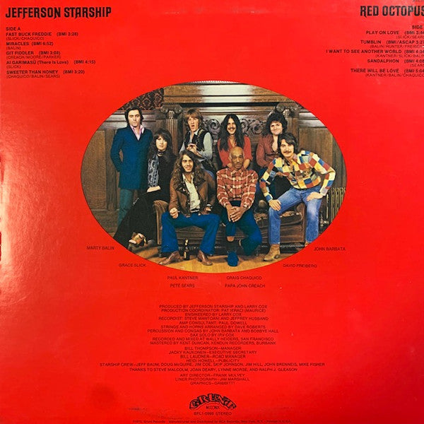 Jefferson Starship – Red Octopus - 1981 US Pressing