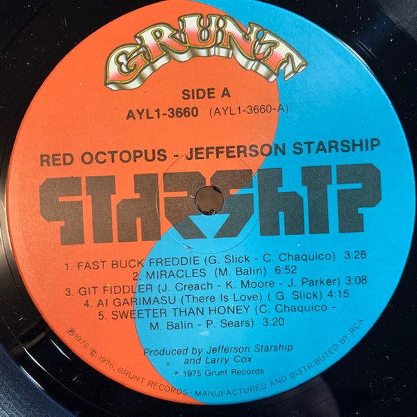 Jefferson Starship – Red Octopus - 1981 US Pressing