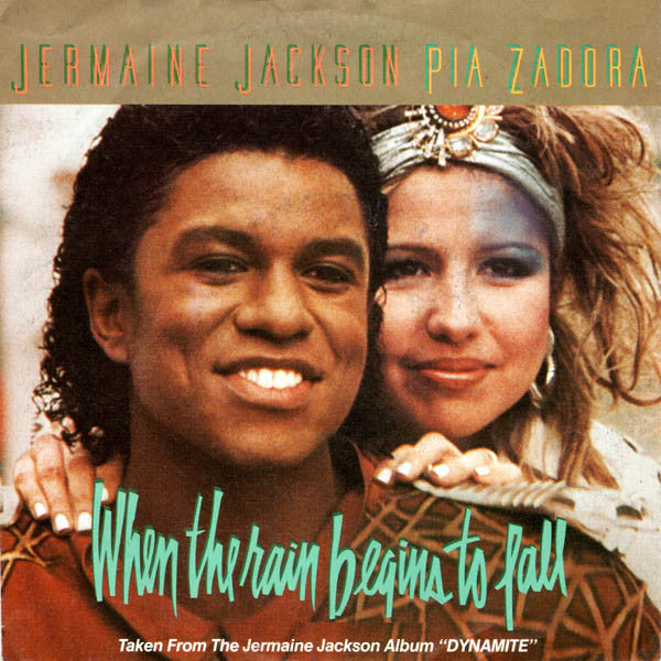 Jermaine Jackson & Pia Zadora – When The Rain Begins To Fall - 1985 Original - Vinyl Pursuit Inc