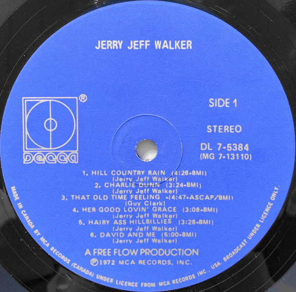 Jerry Jeff Walker – Jerry Jeff Walker - 1972