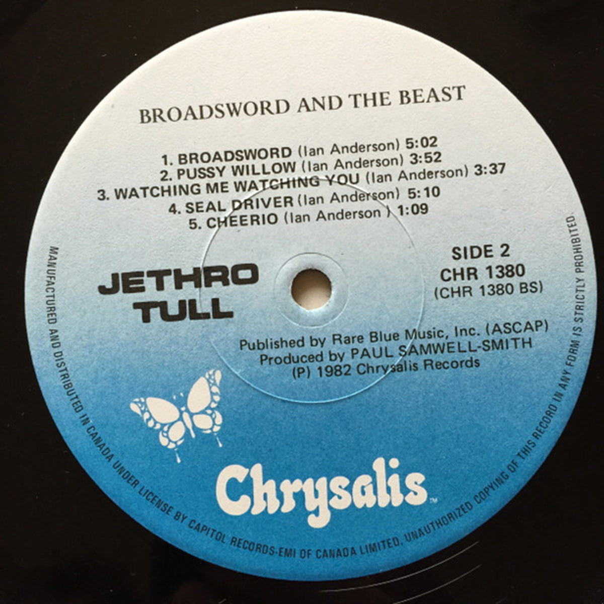 Jethro Tull – The Broadsword And The Beast - 1982 Original!