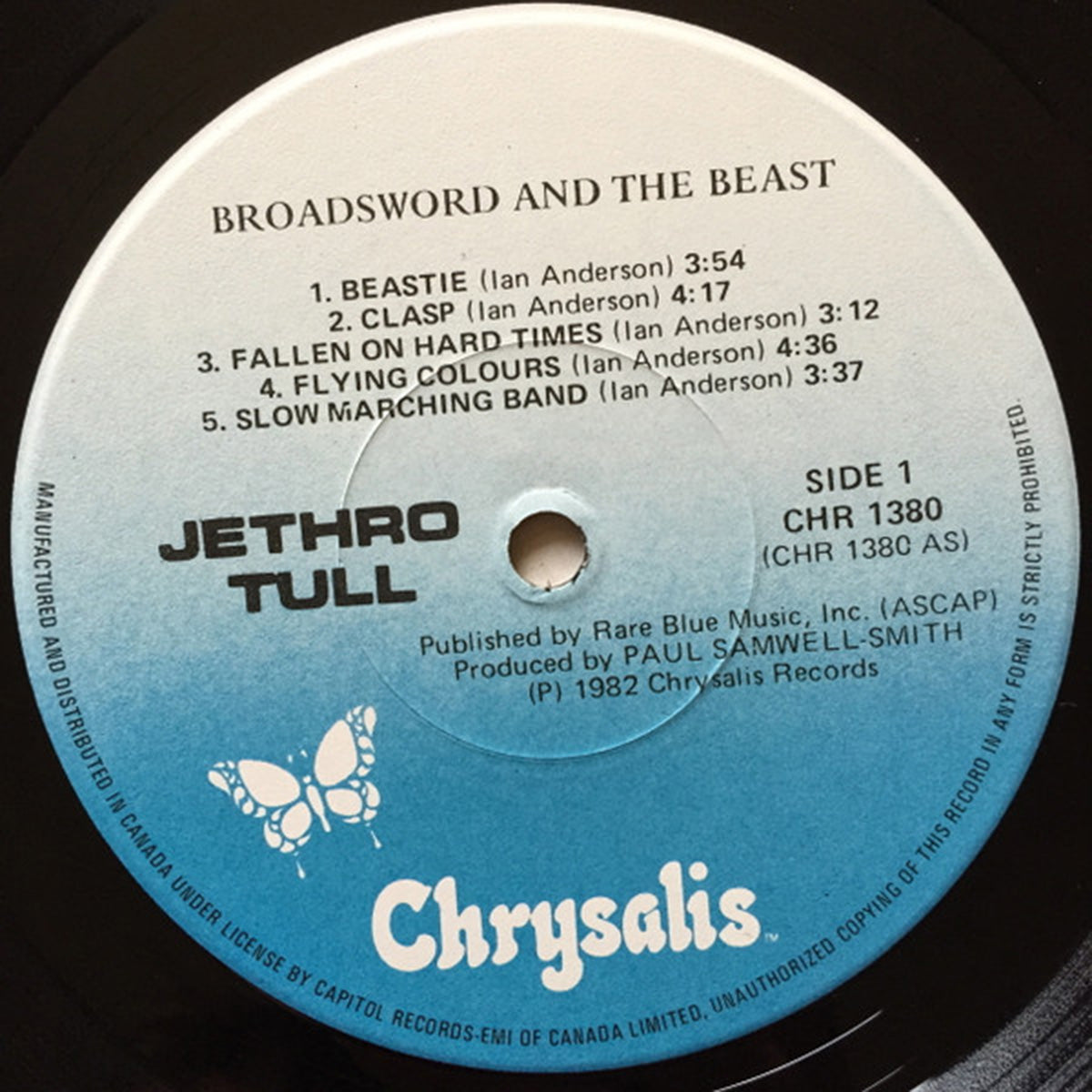 Jethro Tull – The Broadsword And The Beast - 1982 Original!