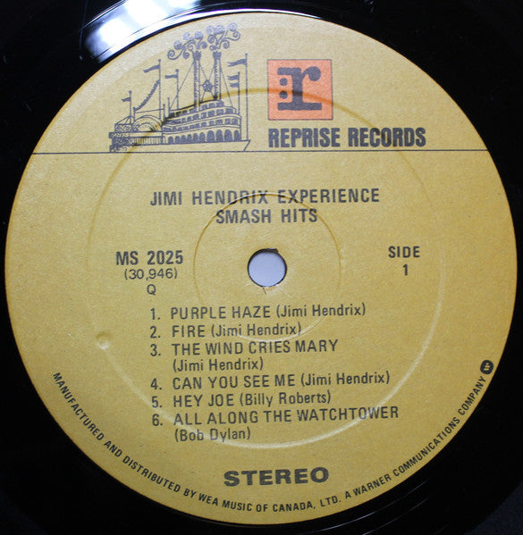 Jimi Hendrix Experience – Smash Hits - Early Pressing