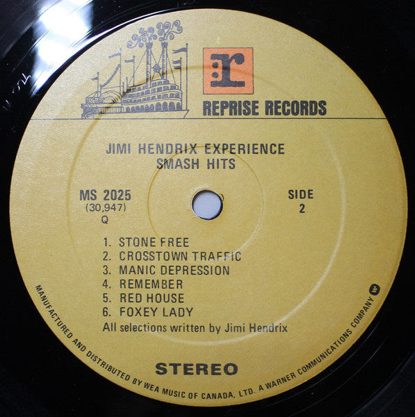 Jimi Hendrix Experience – Smash Hits - Early Pressing