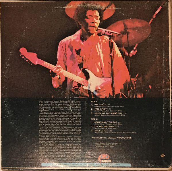 Jimi Hendrix – In The Beginning - 1972 Original
