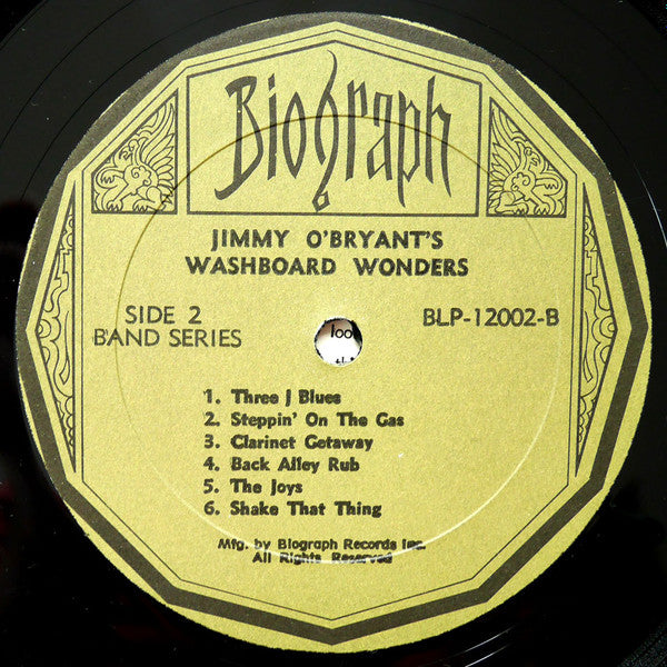 Jimmy O'Bryant's Washboard Wonders – Back Alley Rub 1924-1926 - US Pressing
